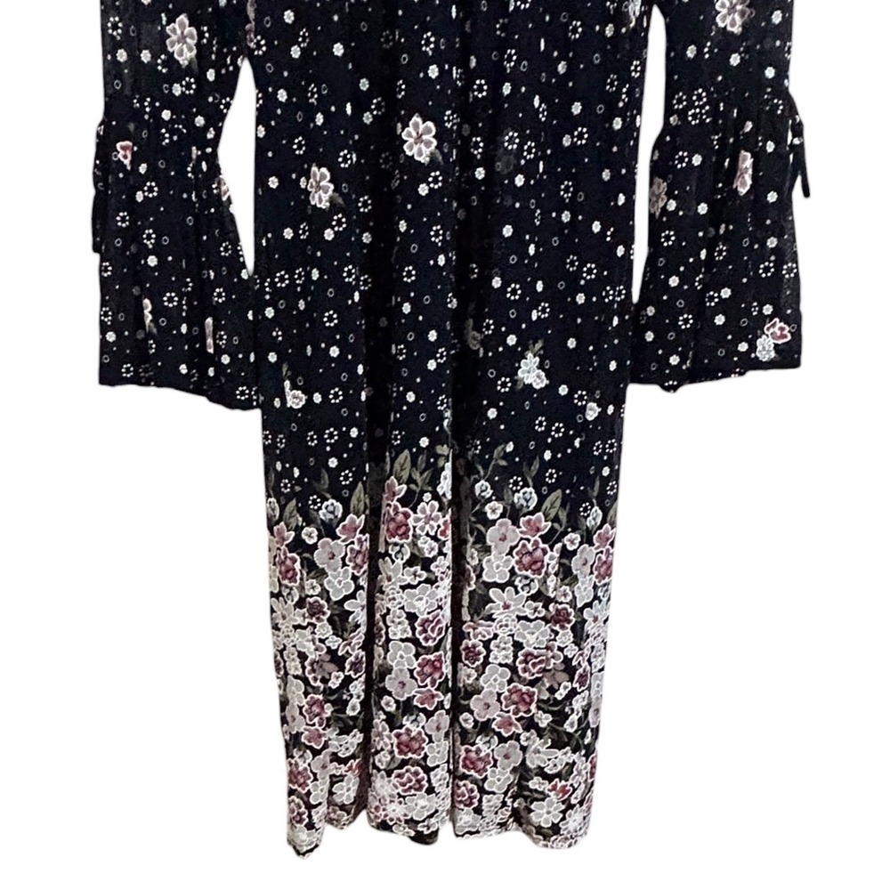 Siren Lily Petites Dress Floral Bell Sleeve Romantic Whimsigoth Fairy Grunge PS - Picture 8 of 10